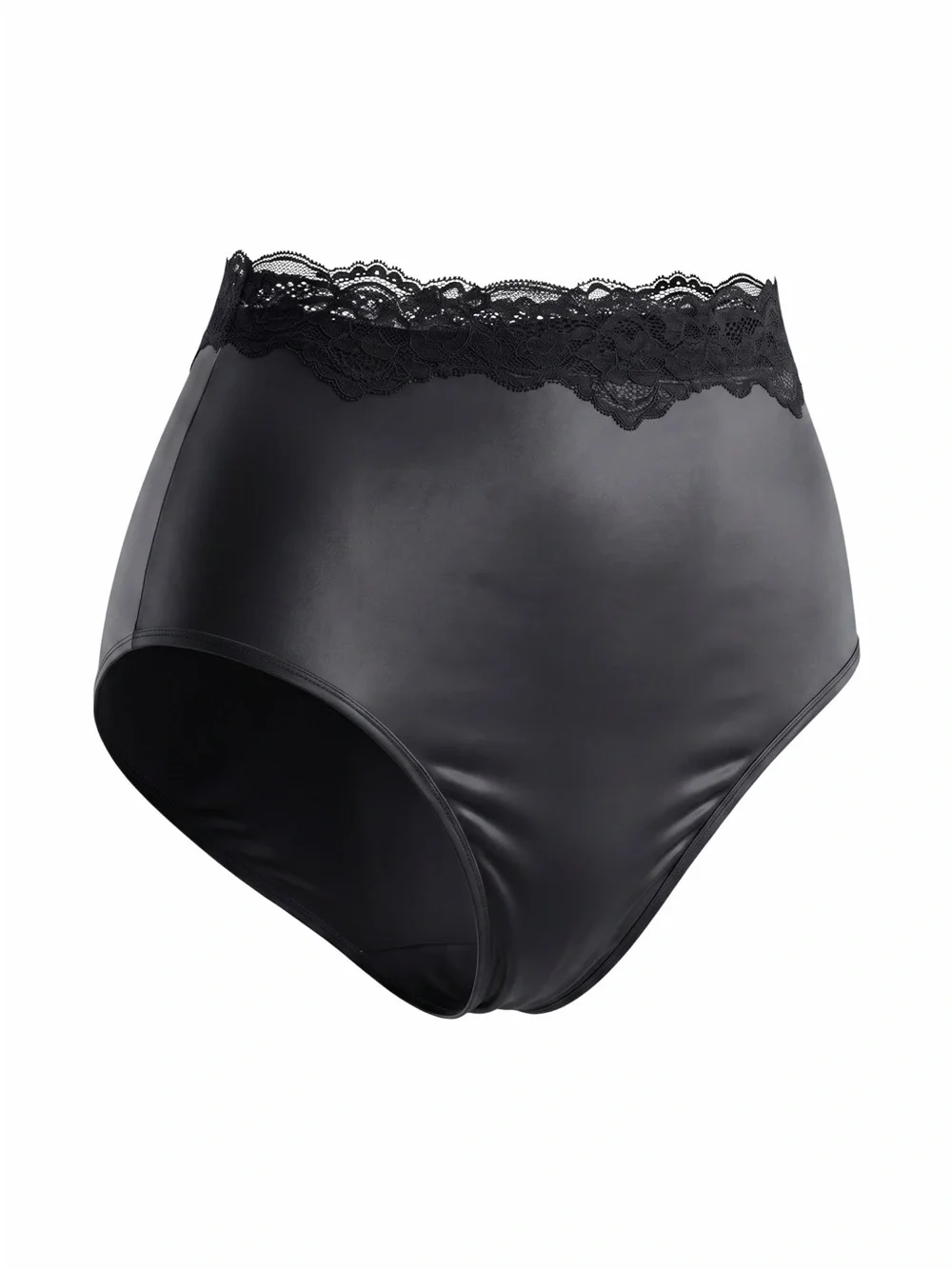 SKIMS🎀Iconic High-Waist Lace-Trim Bikini Bottom🎀Brand New🎀Gray w Black Trim🎀